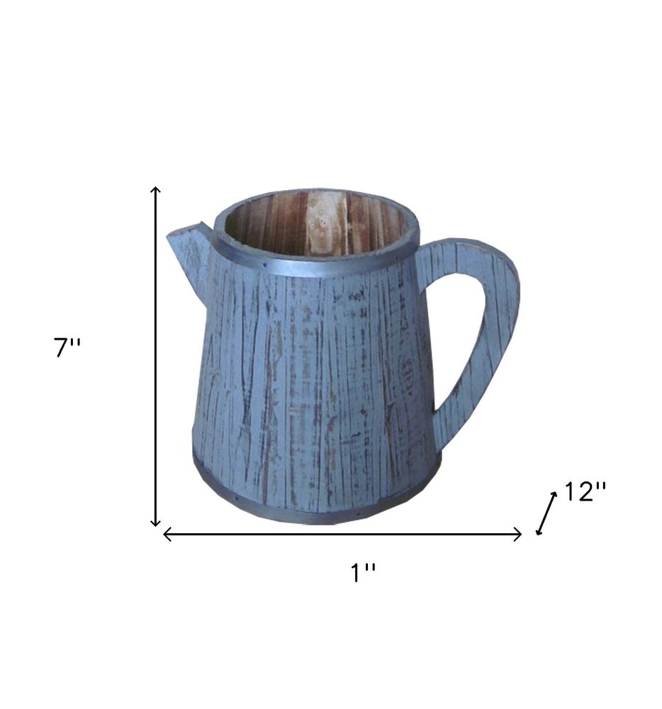 1 X 12 X 7 Brown Wood Garden Pot