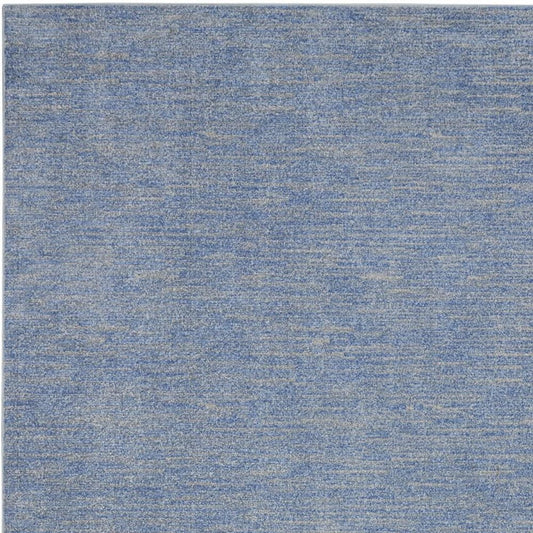 10' X 14' Blue And Gray Indoor Outdoor Area Rug