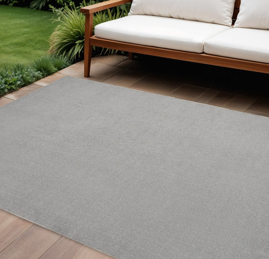 10' X 14' Gray Indoor Outdoor Area Rug