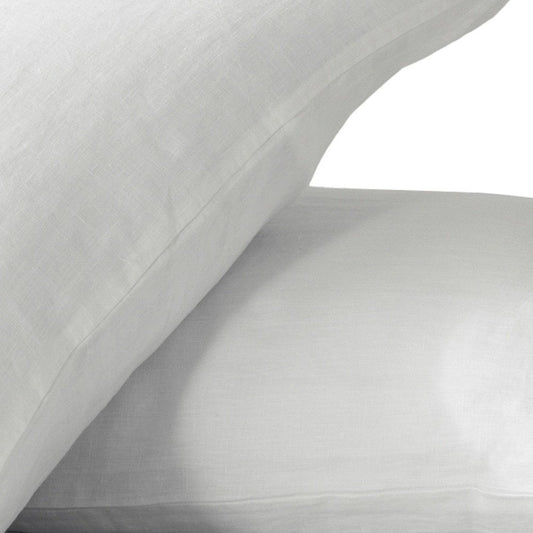 Set of Two Cloud Linen Standard Pillowcases