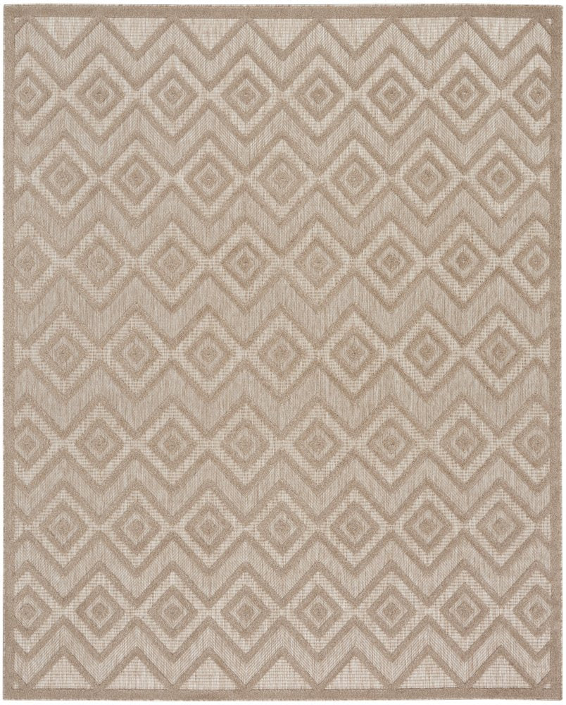 8' X 10' Beige Indoor Outdoor Area Rug