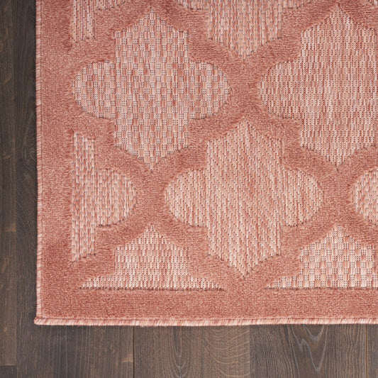 9' X 12' Orange Indoor Outdoor Area Rug