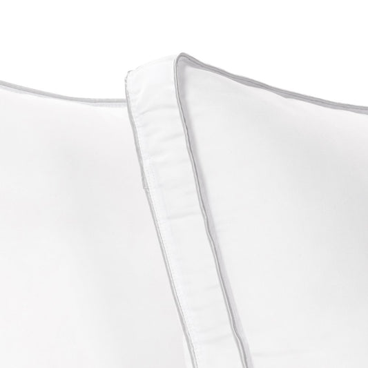Set of Two Microfiber Down Alternative Medium Hypoallergenic Queen Size Bed Pillows