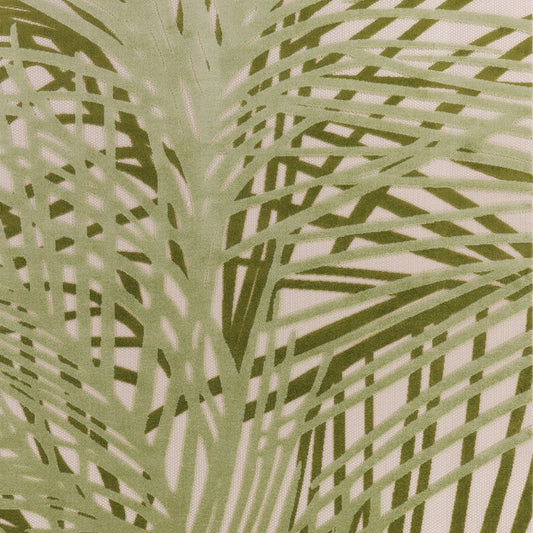 10' X 14' Ivory And Green Palm Leaf Indoor Outdoor Area Rug