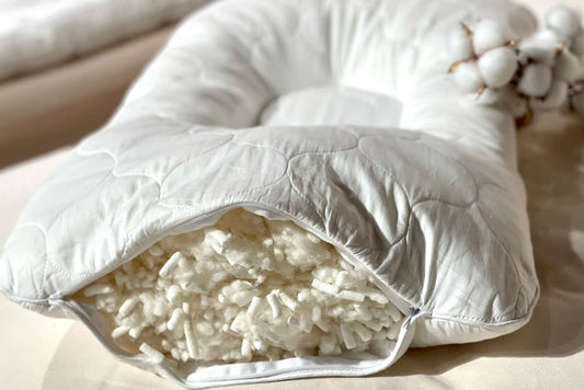 Cotton Latex Foam And Wool Firm Hypoallergenic Queen Size Bed Pillow