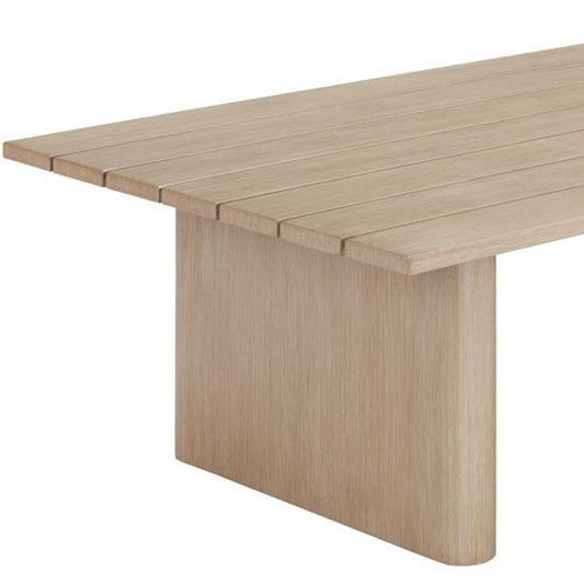 48" Natural Aluminum Outdoor Coffee Table