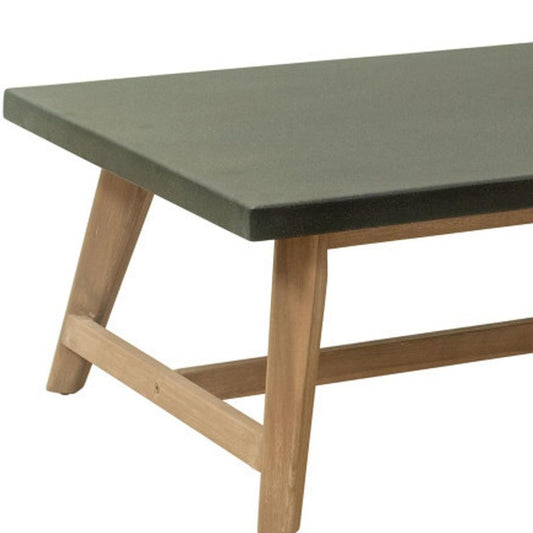 48" Dark Gray Concrete Outdoor Coffee Table