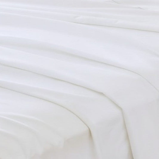 Set of Two White Cotton Queen Pillowcases