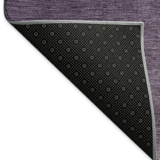 9' X 12' Plum Wheat And Ivory Abstract Washable Indoor Outdoor Area Rug