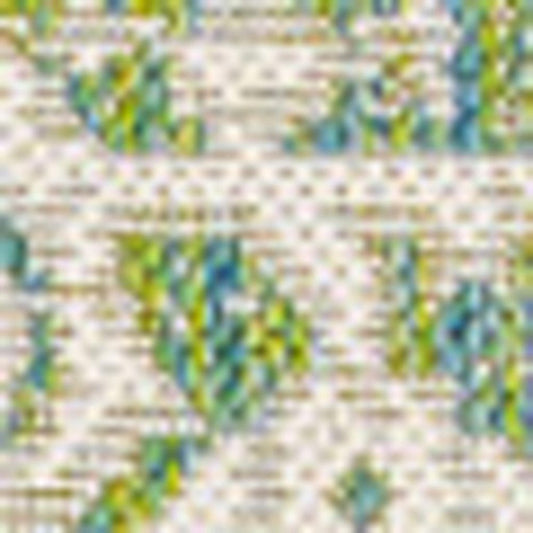 9' X 12' Cream And Green Medallion Indoor Outdoor Area Rug