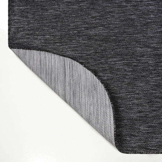 9' X 12' Dark Gray Indoor Outdoor Area Rug