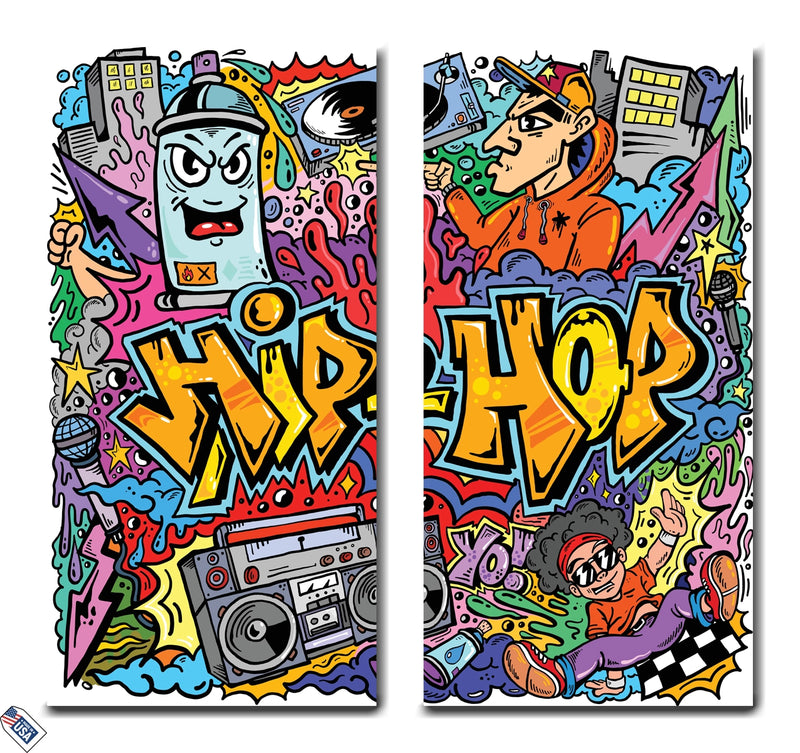 Hip Hop Vibes - Premium Wall Art