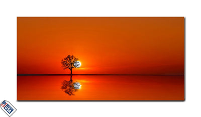 Sunset Reflection - Premium Wall Art