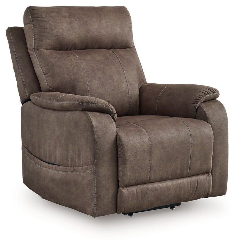 Evee Outdoor & More - Ashley Furniture - Crestmeade Living Room - Power Lift Recliner / Espresso - 1350412