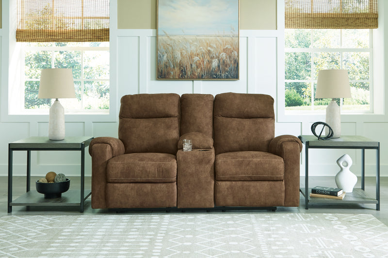 Evee Outdoor & More - Ashley Furniture - Edenwold Living Room - Reclining Sofa / Brindle - 1380588