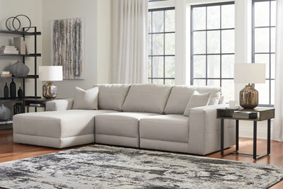 Evee Outdoor & More - Ashley Furniture - Next-Gen Gaucho Sectional - RAF 2-Piece Sectional Loveseat / Gray - 18304S3