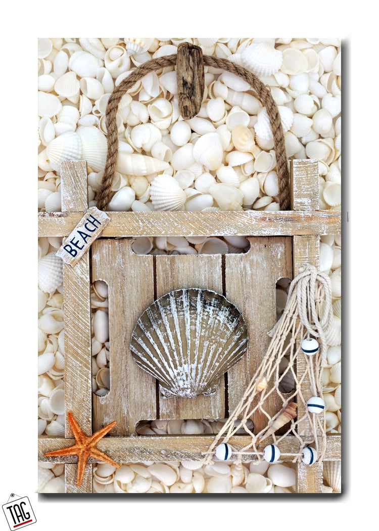 Rustic Beach Charm - Seashell Wall D√©cor
