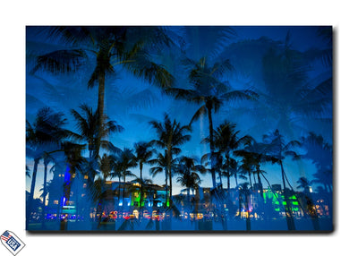 Miami Beach at Dusk – A Tropical Nightscape