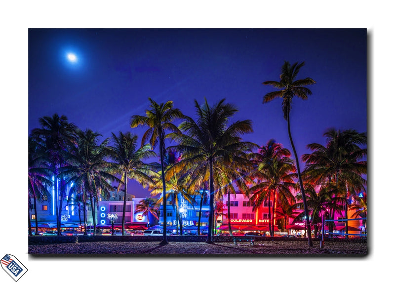 Miami Beach Night Lights – A Coastal Glow