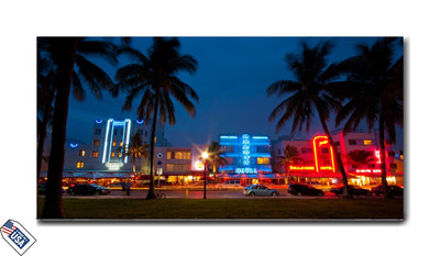 South Beach Neon Glow – A Night in Miami