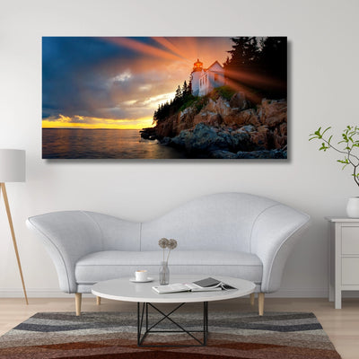 Radiant Dawn - Lighthouse at Sunrise