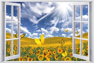 Sunlit Bliss - A Field of Sunflowers