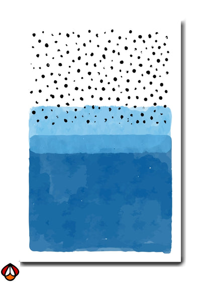 Blue Cascade - Modern Wall Art
