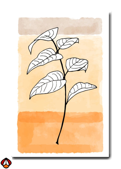 Golden Bloom - Botanical Wall Art