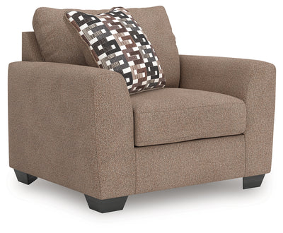 Evee Outdoor & More - Ashley Furniture - Triston-Peaks Living Room - Chair and a Half / Suede - 3020423
