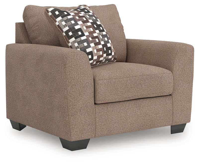 Evee Outdoor & More - Ashley Furniture - Triston-Peaks Living Room - Chair and a Half / Suede - 3020423