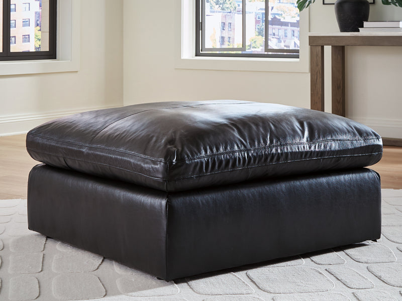 Evee Outdoor & More - Ashley Furniture - Emilia Sectional - Oversized Accent Ottoman / Black - 3090208