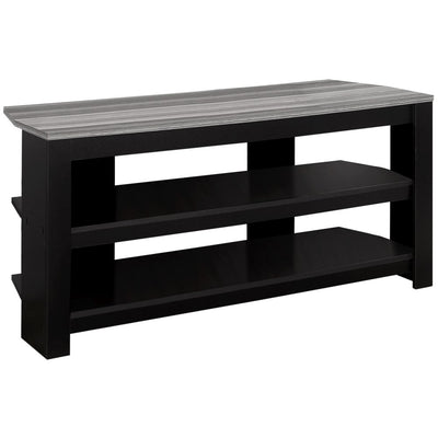 42" Brown Open Shelving TV Stand