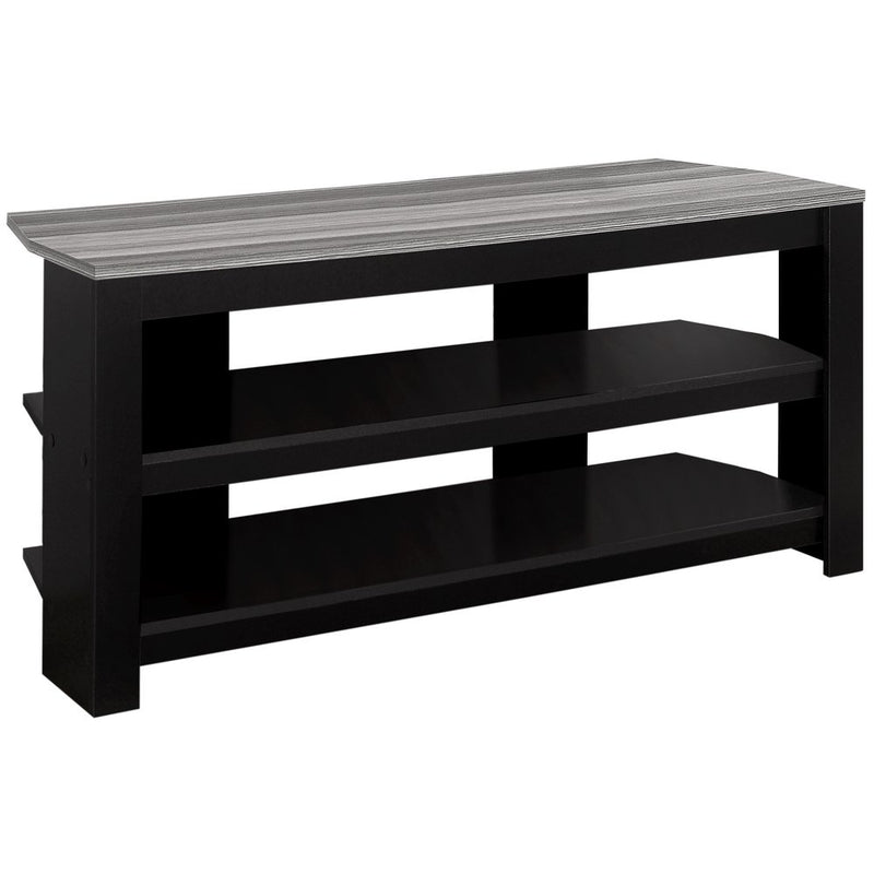 42" Brown Open Shelving TV Stand