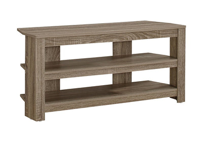 42" Ash Gray Open Shelving TV Stand