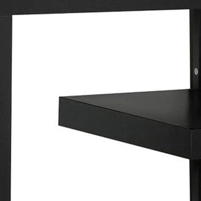 60" White Open Shelving TV Stand