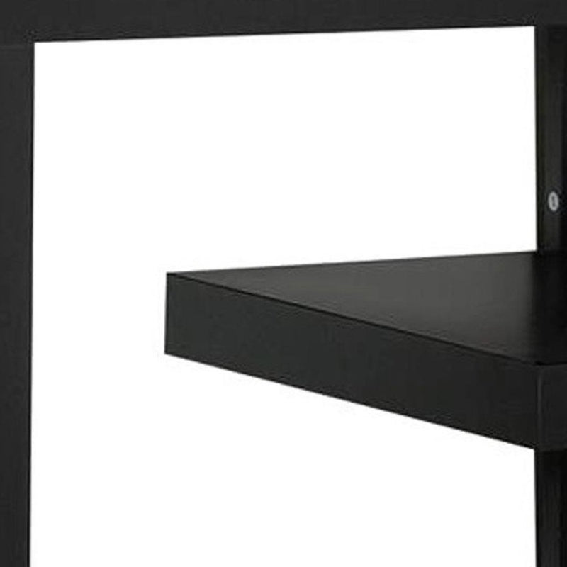 60" White Open Shelving TV Stand