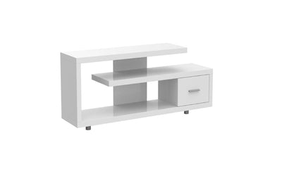 60" Dark Brown Cabinet Enclosed Storage TV Stand