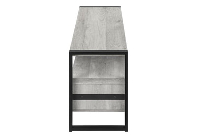 59" Brown and Black Cabinet Enclosed Storage TV Stand