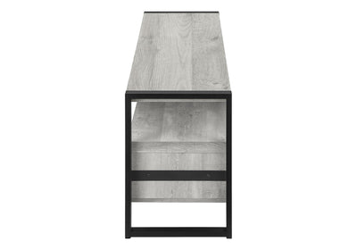 59" Brown and Black Cabinet Enclosed Storage TV Stand