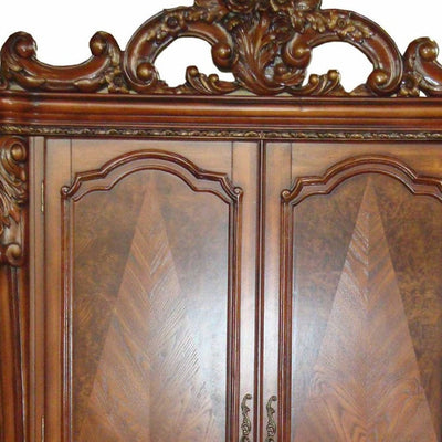 82" Brown Solid And Manufactured Wood