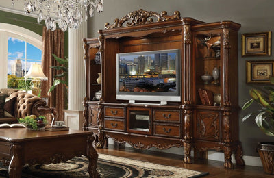 118" Dark Brown Solid Wood Floating Mount Entertainment Center