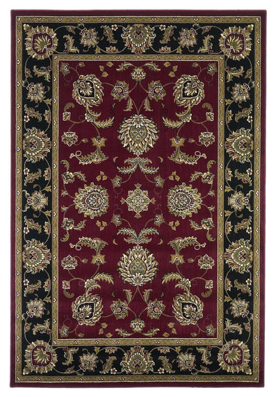 1' X 2' Red Or Black Medieval Inspired Area Rug