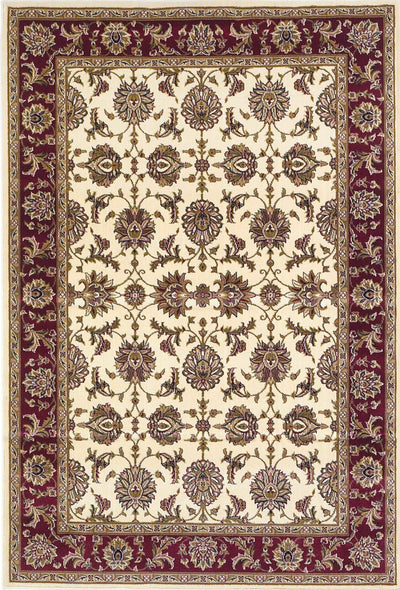 1' X 2' Ivory Or Red Floral Vines Area Rug