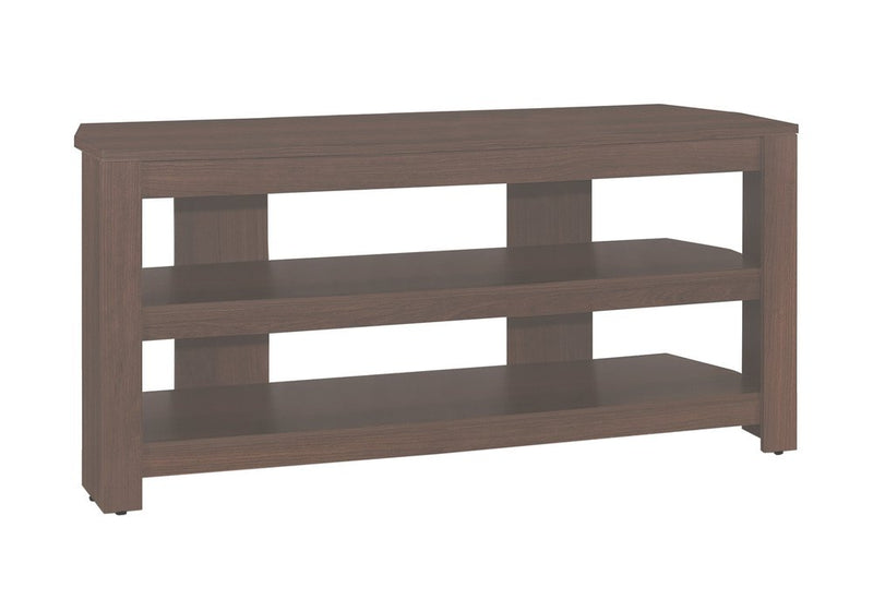 42" Dark Brown Open Shelving TV Stand