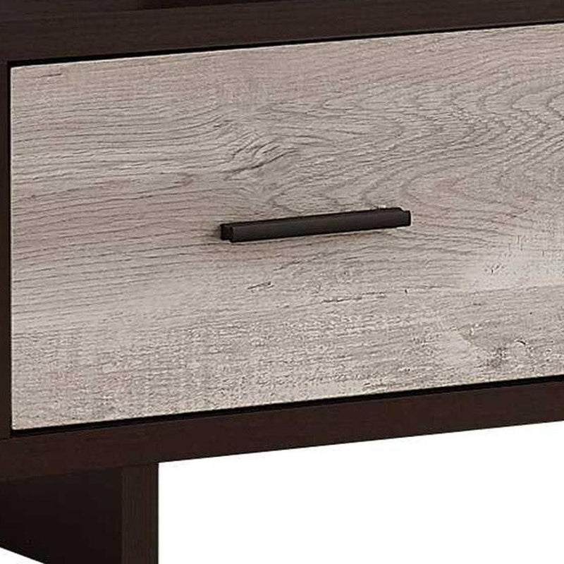 47" Wood Brown Cabinet Enclosed Storage TV Stand