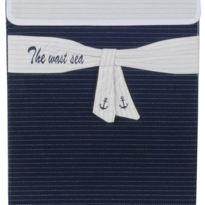 12" Blue Fabric Basket