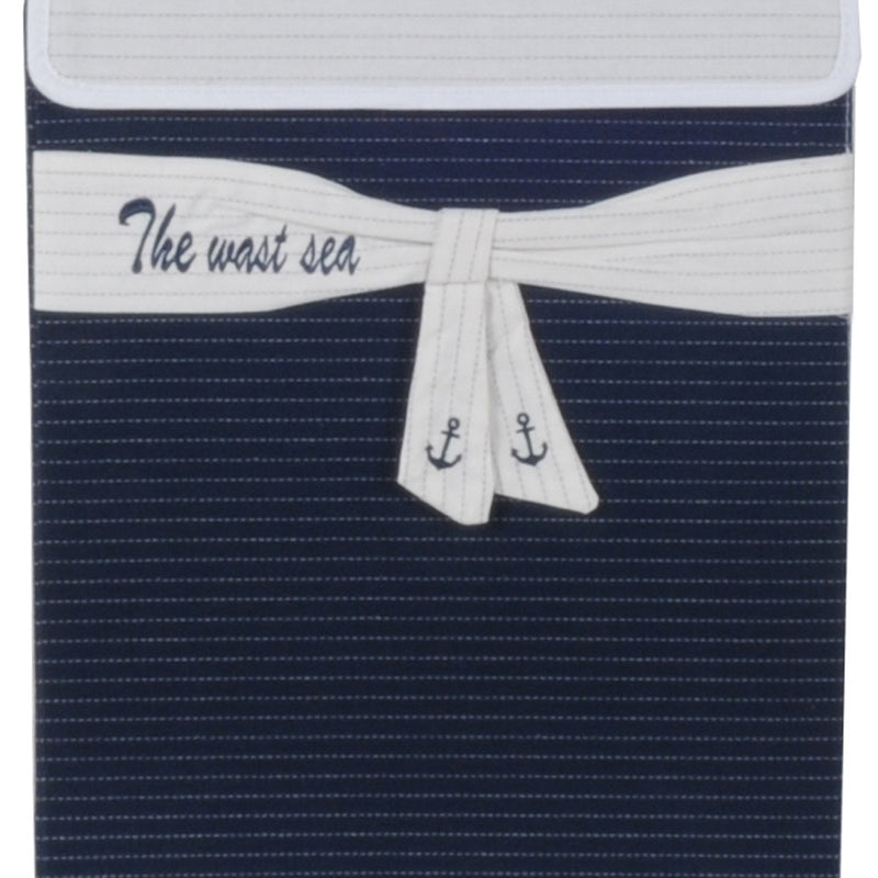 12" Blue Fabric Basket