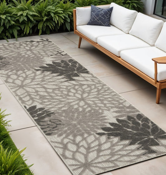 10' Gray Indoor Outdoor Area Rug