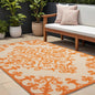 3' X 4' Green Damask Indoor Outdoor Area Rug