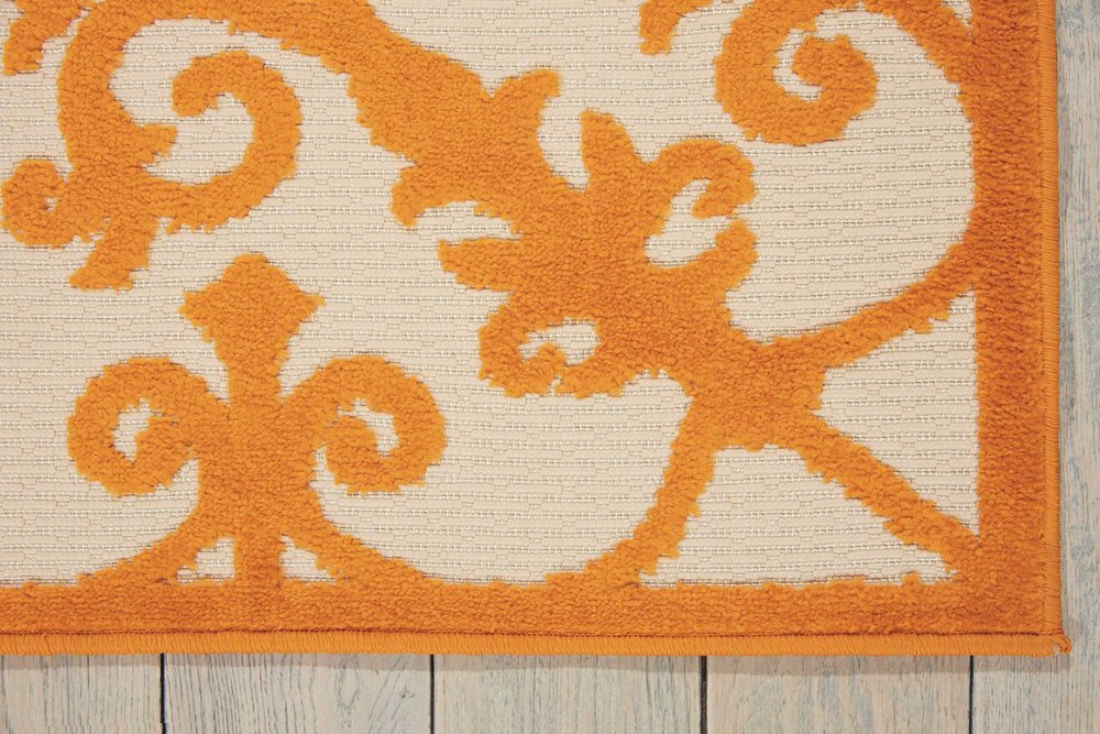 3' X 4' Green Damask Indoor Outdoor Area Rug